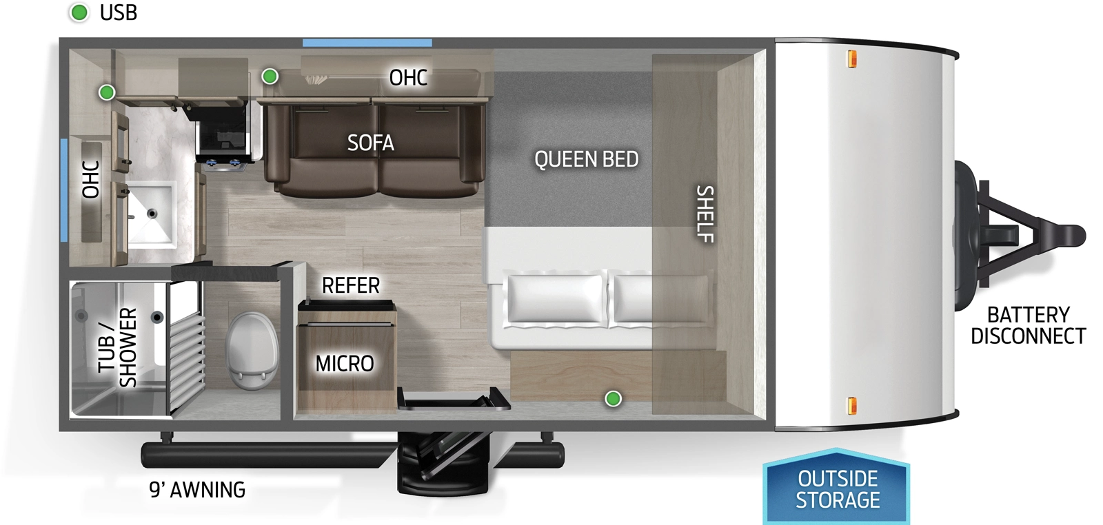 Cascade 14RKLPC Floorplan